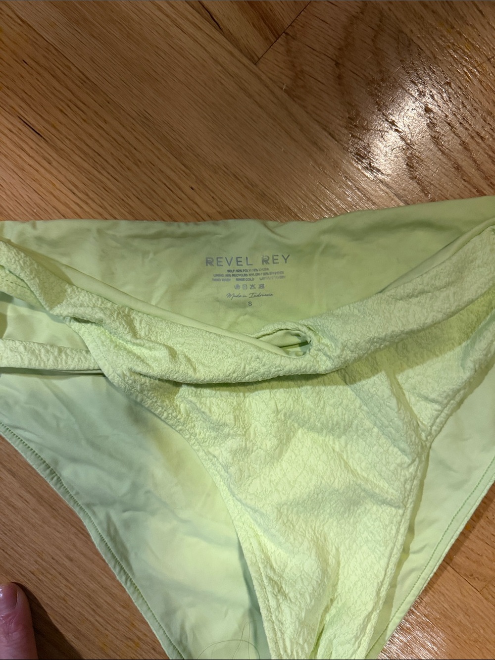 Revel Rey Light Green Bikini Bottom - Picture 2 of 4